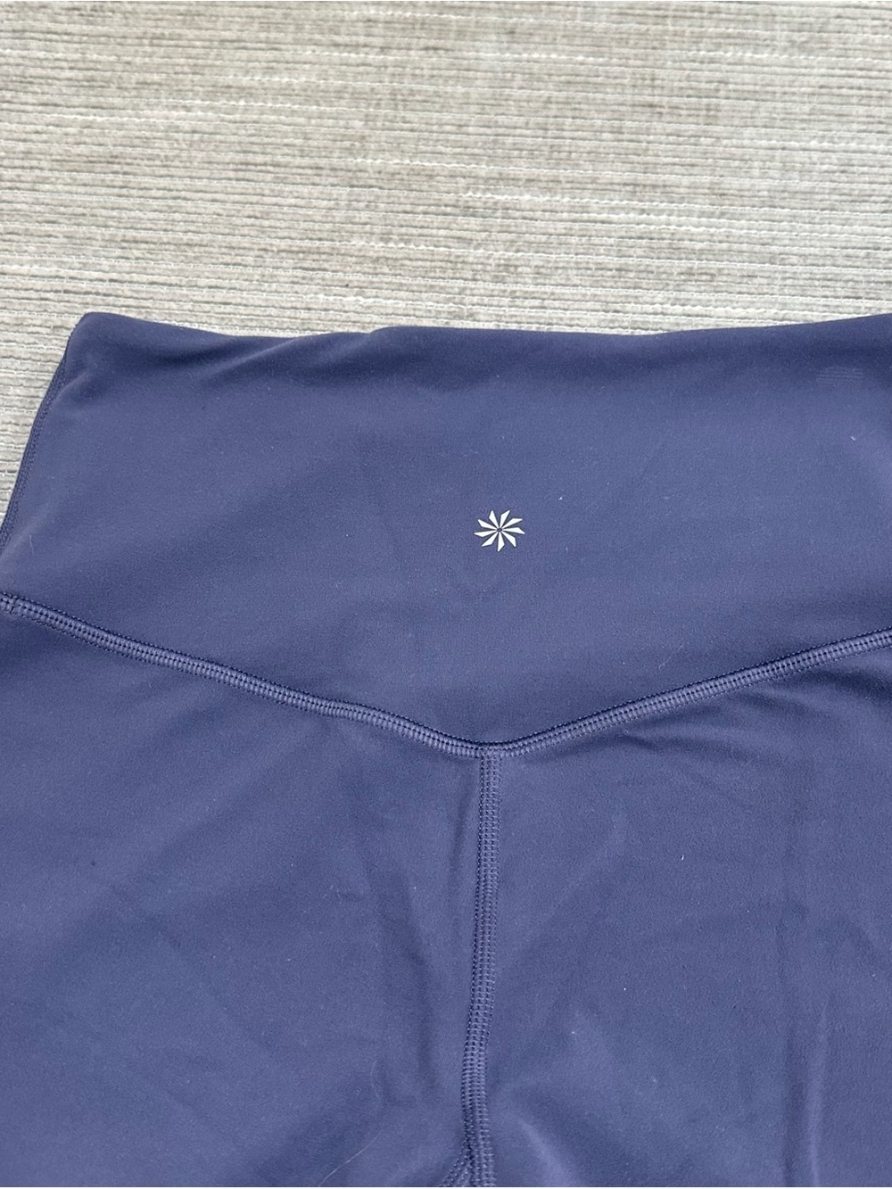 Athleta High Rise 7/8 Cropped Leggings Navy Blue Women's Size XS - Picture 7 of 8